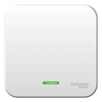 Выключатель 1-клавишный, с подсветкой (в сборе), Белый, серия Blanca, Schneider Electric