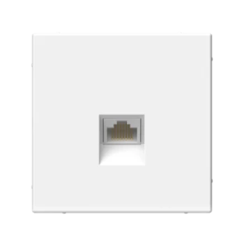 Розетка компьютерная 1-ая кат.5е, RJ-45 (интернет), Белый, серия Art Gallery, Systeme Electric